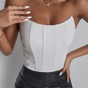 Strapless corset top